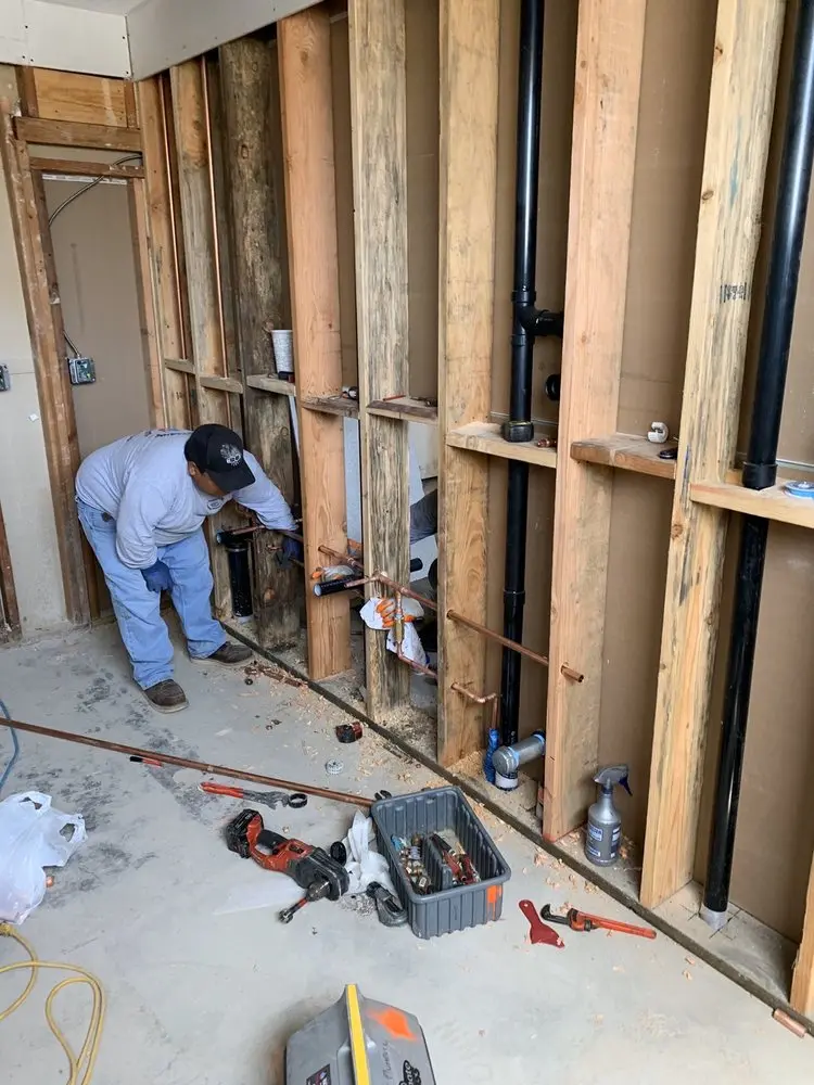 Commercial rough-in plumbing for Gas Line Repair in Lyndale
